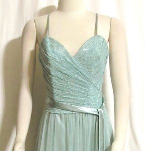 NEW Womens Ladies ALLURE BRIDALS Seafoam Long Formal Part Dress 12 Orig $142